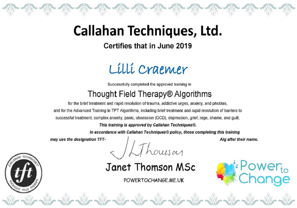 Certified Thought Field Therapy® (TFT)